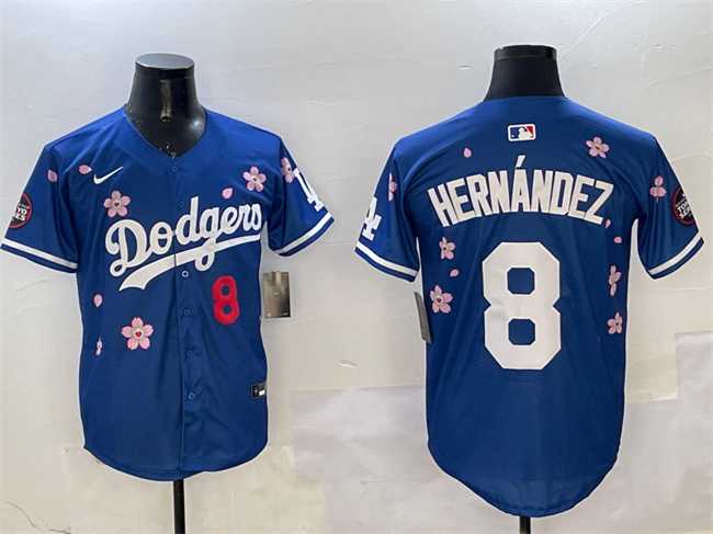 Men%27s Los Angeles Dodgers #8 Enrique Hernandez Royal 2025 Tokyo Series Limited Stitched Jersey->los angeles dodgers->MLB Jersey